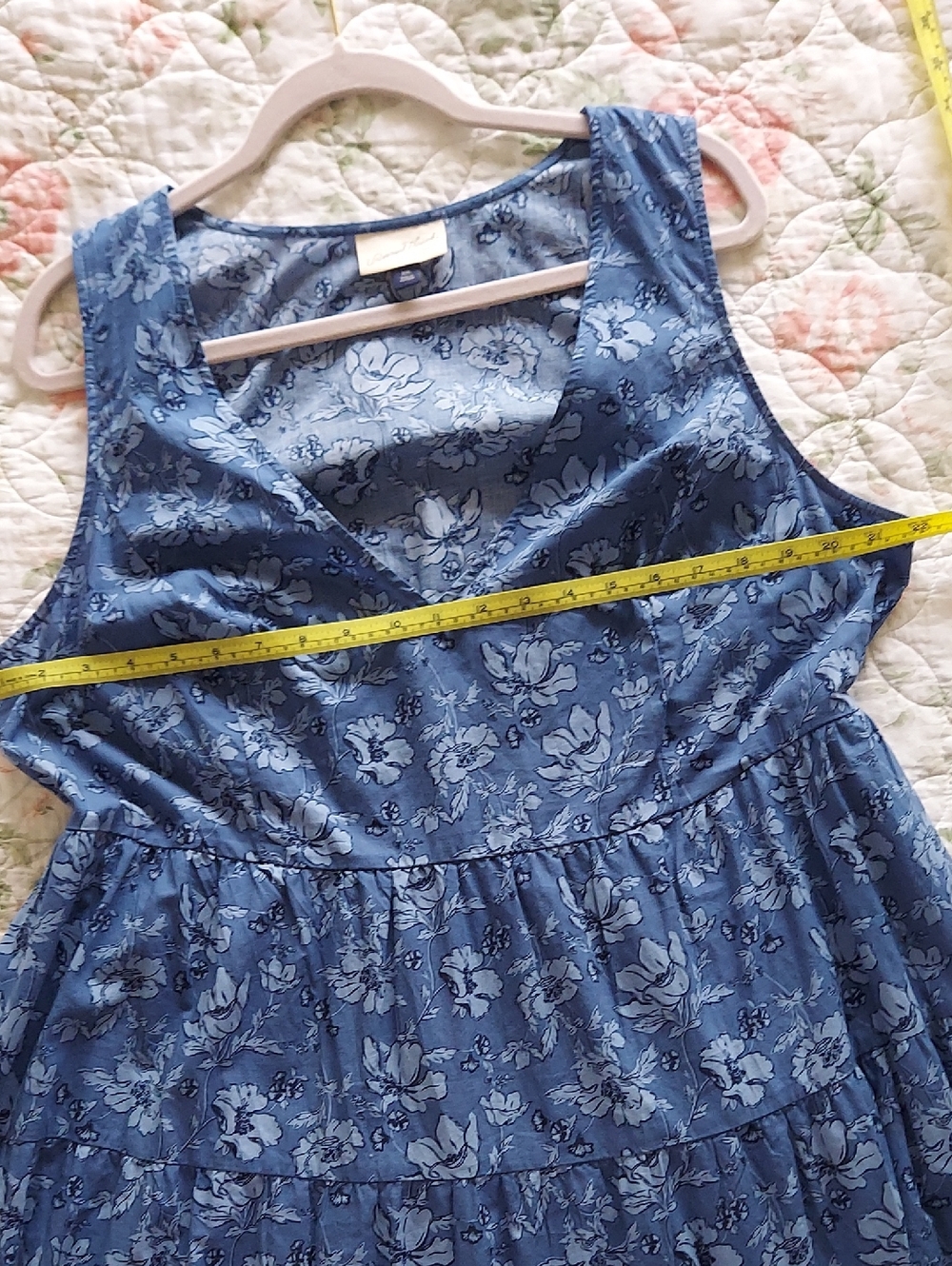 Universal Thread Blue Floral Maxi Dress - Picture 9 of 10